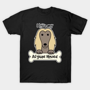 I Love My Afghan Hound T-Shirt